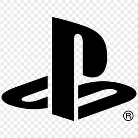 PlayStation Black Logo Image PNG