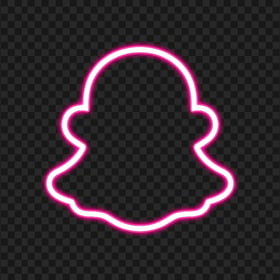 HD Pink Snapchat Neon Logo PNG
