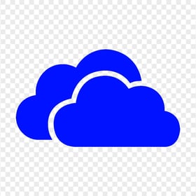 HD Dark Blue Storage Host Clouds Icon PNG