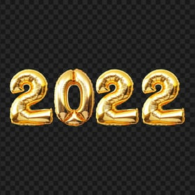 Yellow Gold 2022 Balloon PNG