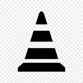 Download Black Traffic, Sport Cone Icon PNG