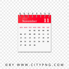 November 2022 Graphic Calendar HD PNG