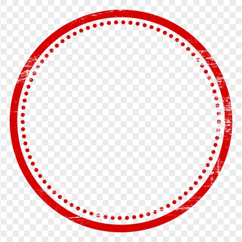 HD Blank Empty Clear Circle Round Stamp PNG