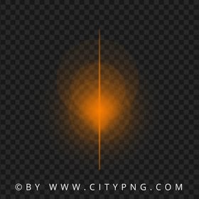Lens Flare Orange Glow Light Effect HD Transparent PNG