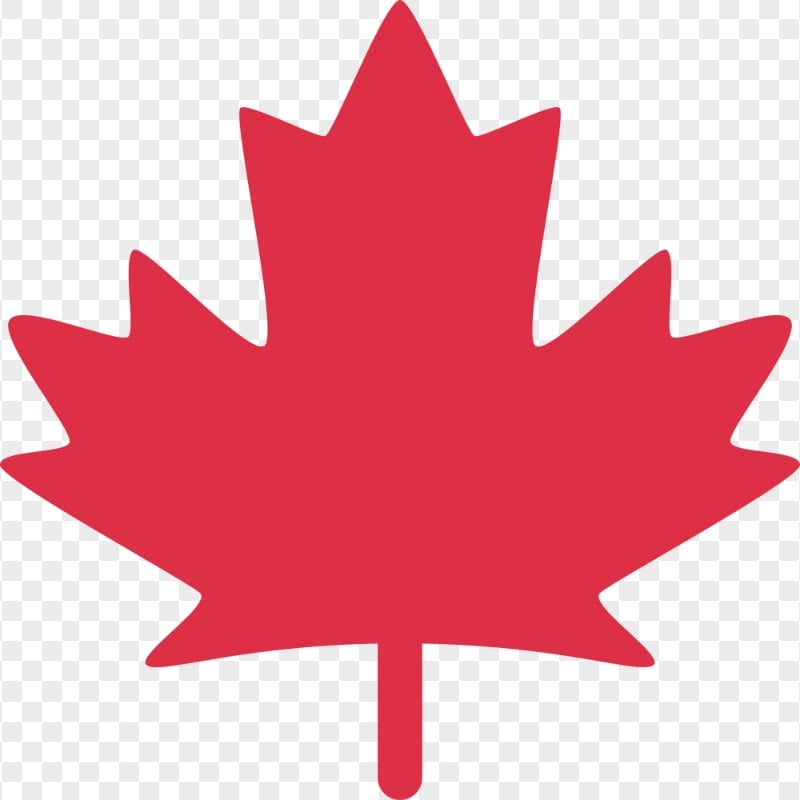 Red Vector Canada Maple Leaf PNG Image