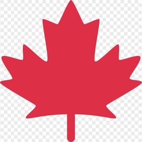 Red Vector Canada Maple Leaf PNG Image