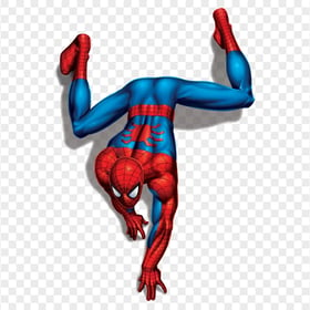 HD Spiderman Character Cartoon Crawling PNG 