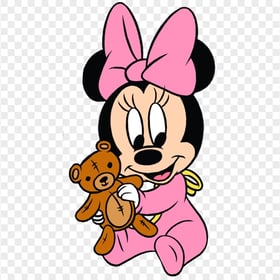 HD Walt Disney Baby Minnie Mouse Cartoon PNG