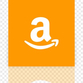 Orange Square Amazon A Letter Sign Symbol Logo