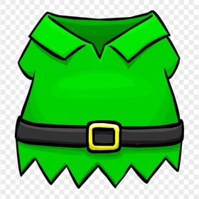 Elf Green Cartoon Shirt Clothes PNG