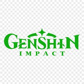 HD Genshin Impact Game Green Logo Transparent Background