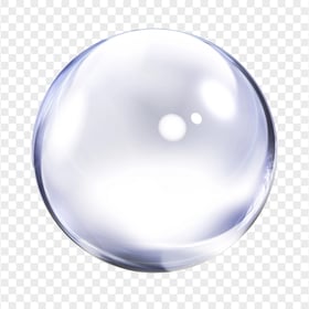 White Crystal Glass Sphere Ball HD PNG
