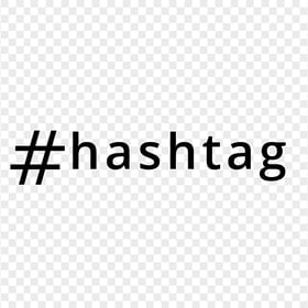 Black Social Media Hashtag # Word Text