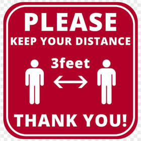 Printable Please Keep Your Distanc 3feet Free Sign