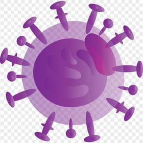 Coronavirus Covid19 Shape Purple Vector Icon