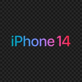 HD iPhone 14 Logo Transparent Background