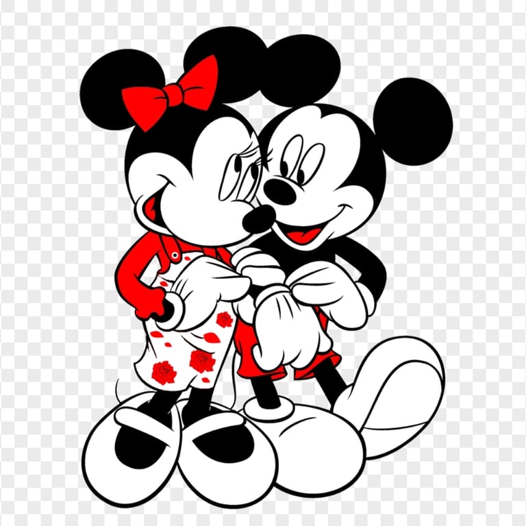 Minnie Mouse Mickey Mouse In Love Couple PNG | Citypng
