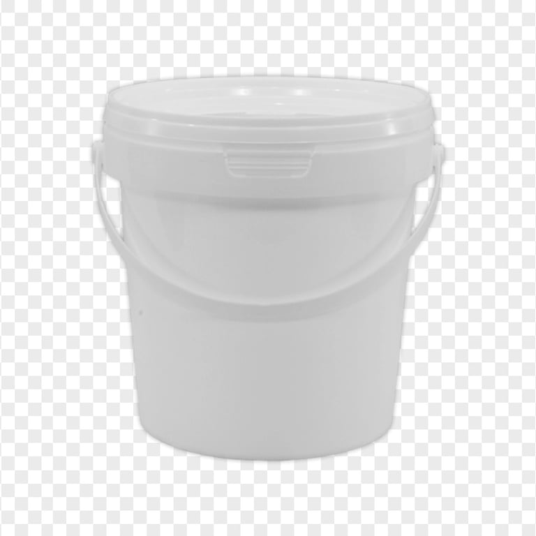 HD White Plastic Bucket Food Container PNG Citypng