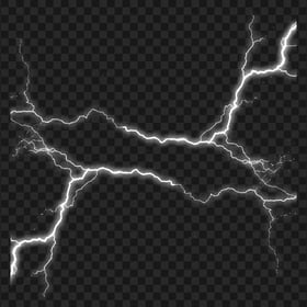 Download Thunder White Lightning Effect PNG