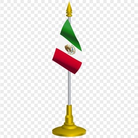 Illustration Mexico Desk Flag Pole