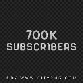 700K Silver Balloons Youtube Subscribers PNG