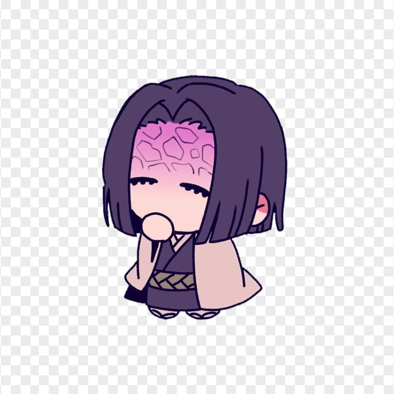 Demon Slayer Kagaya Ubuyashiki Chibi PNG Image