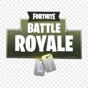 HD Fortnite Battle Royale Logo White Text PNG