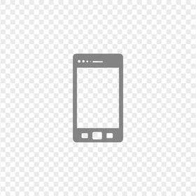 HD Grey Mobile Icon Transparent PNG