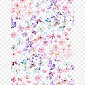 Pattern Of Blue And Pink Flowers FREE PNG