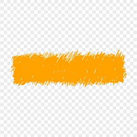 Transparent Orange Pencil Scribble Banner