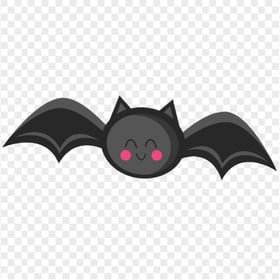 Cute Black Bat Clipart Cartoon