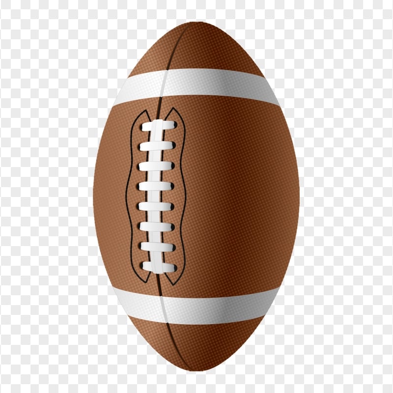 HD Realistic American Football Ball Illustration PNG