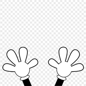 Mickey Mouse Clipart Hands Gloves FREE PNG