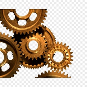 Steampunk Mechanical Gears PNG Image