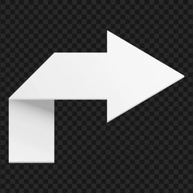 HD White Turn Right Arrow Sign Icon Symbol PNG