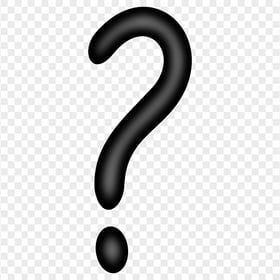 Question Mark Black Icon Symbol Sign PNG