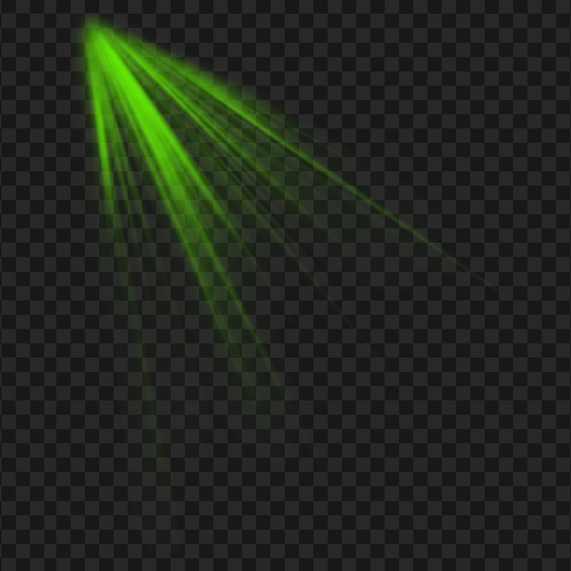 HD Green Ray Light Transparent PNG