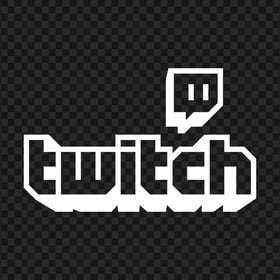 HD White Twitch Official Logo Transparent Background PNG