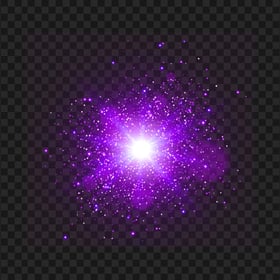 Bright Explosion Light Purple Effect FREE PNG
