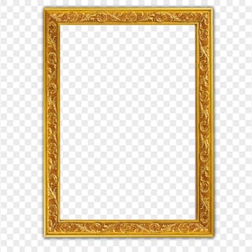 HD Gold Decorative Picture Certificate Frame Border PNG
