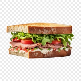Tuna Toasted Sandwich with Tomato Mayo Sauce HD PNG
