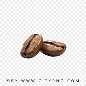 HD Pair Of Roasted Arabica Coffee Beans Transparent PNG
