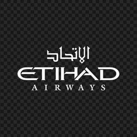 Etihad Airways White Logo PNG Image
