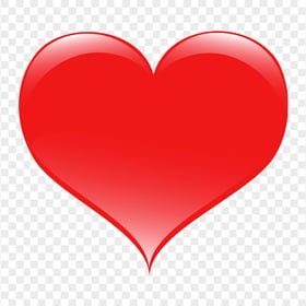 HD Red Heart Love Valentine Emoji PNG