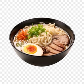 Asian Spicy Noodle Soup with Beef Meat HD Transparent PNG