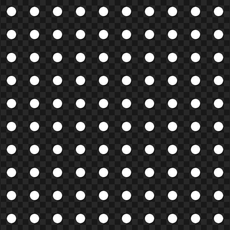 HD White Polka Dots Halftone Texture Transparent PNG