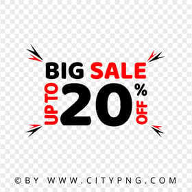Discount Big Sale Up To 20 Percent Transparent PNG