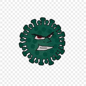 Cartoon Corona Cells Covid19 Shape Icon Bacteria