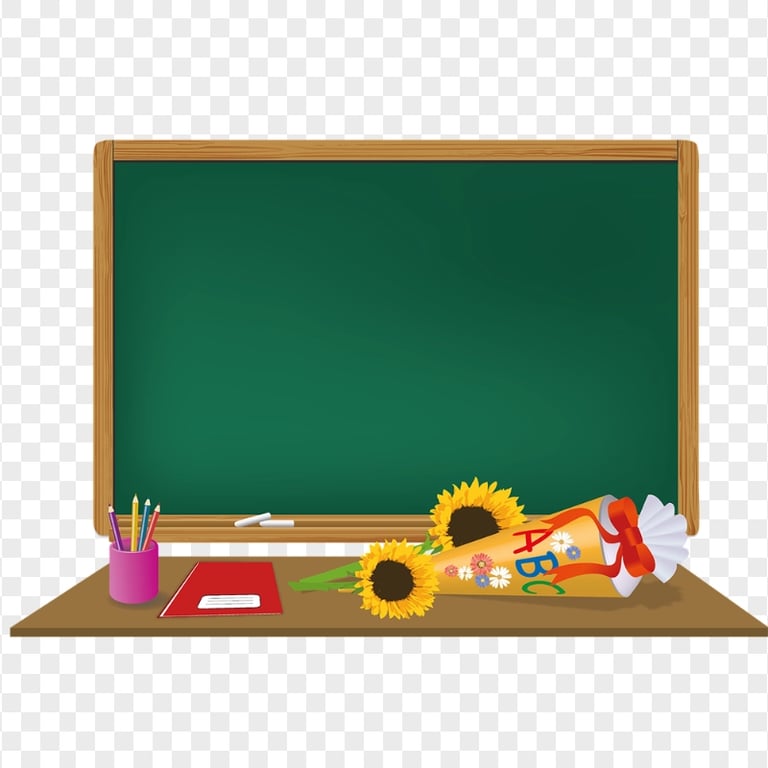 HD Welcome Back To School Cartoon Blackboard PNG | Citypng