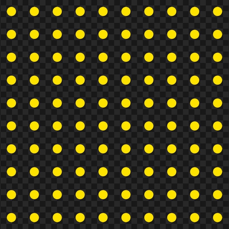 HD Yellow Polka Dots Halftone Texture PNG